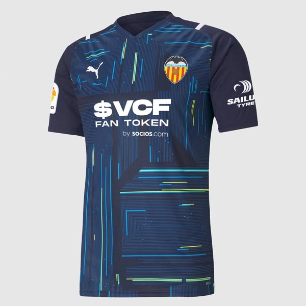 Thailand Trikot Valencia Torwart 2021-22 Blau